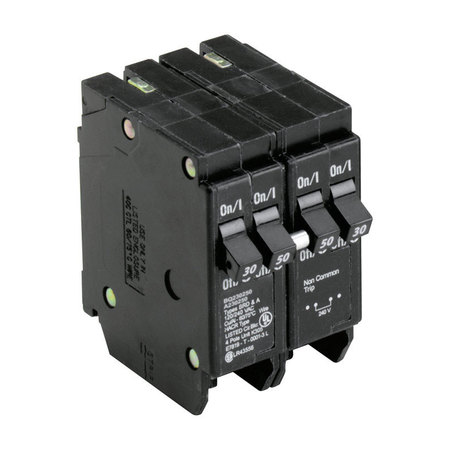 EATON CUTLER-HAMMER Circuit Breaker, BQ Series 30/50A, 4 Pole, 120/240V AC BQ230250